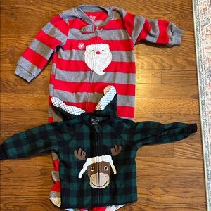 Carter’s Santa and Children’s Place Moose Footies